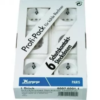 HEINRICH KOPP Paris Schuko-vägguttagsinsats renvit 920702011