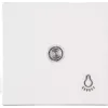 HEINRICH KOPP Paris-serie strömbrytare, 2 vippknappar, infälld, 250 V, 10 A, vit termoplast 490442007
