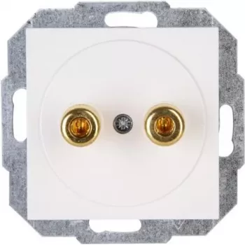 HEINRICH KOPP bananhylsa 4 mm vit infällt montering 16A 30V AC/DC 951629004