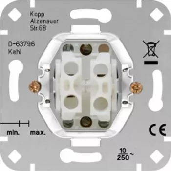HEINRICH KOPP rullgardinsbrytarinsats HK05/HK07 aluminium 250V 10A 504500004