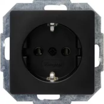 HEINRICH KOPP Paris uttagsinsats, jordad, 16 A, 250 V, mattsvart 923550080