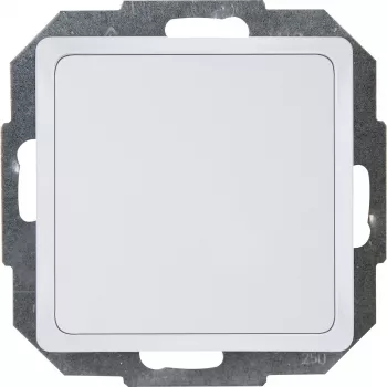 Kopp HK05 blindlock med klämklor, arktisvit, 1 modul 334302005