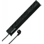 HEINRICH KOPP 19 inch rackuttagslist 6-fack jordad svart 2m kabel 931615016