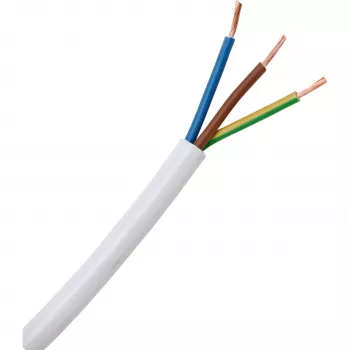 HEINRICH KOPP H03VV-F 3G0,75 mm² vit flexibel PVC-kabel 25 m 151625006
