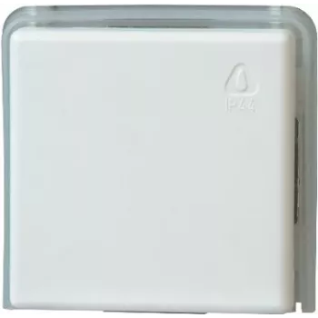 HEINRICH KOPP 623602081 växelströmbrytare för infällt montage, 10 A, 250 V AC, skruvklämmor, IP20, grå/vit