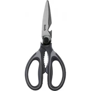 kwb 020721 hushållssax, rostfria blad, 210 mm, svart