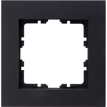 HEINRICH KOPP HK07 PURE 1-fack ram, antracit, 86x86x9,5 mm, IP20, klämfäste 406815004