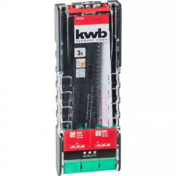 kwb 109183 sabelsågbladsset, 3-delat, trä och metall