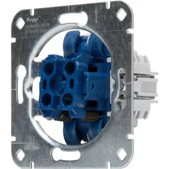 HEINRICH KOPP 508000003 infälld serietryckknappsinsats, 250V, 10AX, IP20, aluminium