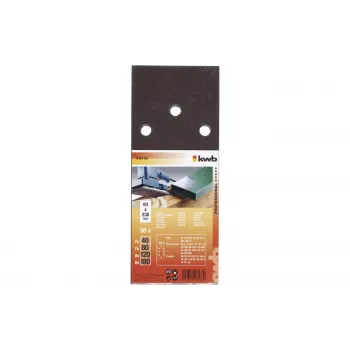 kwb 818188 slippappersark kornsortiment P60 P80 P120 P180 230x93 mm 30 st