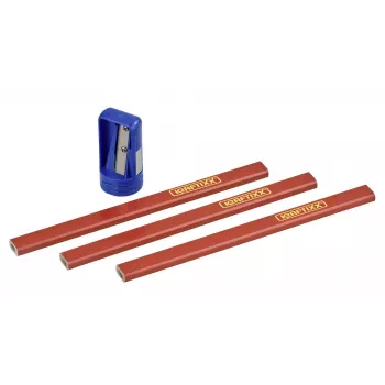 KWB 939290 Snickarblyertsset med vässare, 4 delar