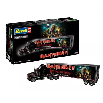 Revell 07740 Tour Truck ”Iron Maiden”, modellbyggsats 1:32, nivå 3, 102 delar