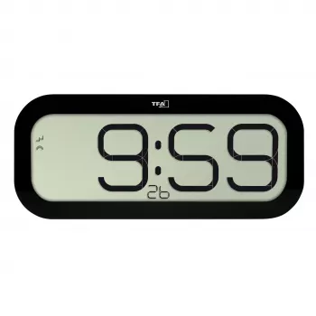 TFA Dostmann radioväggklocka 60.4514.01 svart