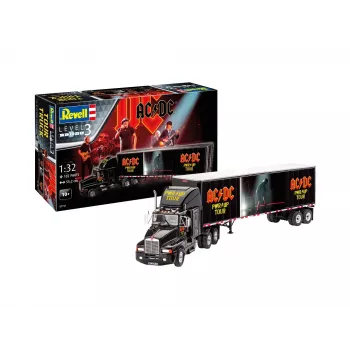 Revell 07731 AC/DC Tour Truck & Trailer ”Power Up” modellbyggsats 1:32
