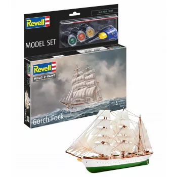 Revell modellbyggsats Gorch Fock 1:200 segelfartyg plastmodellbyggsats 65432