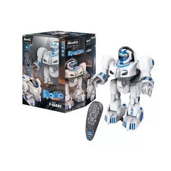 Revell Control T-Giant RC-robot - 2,4 GHz, skumskivsskytt, LED-effekter, vit/grå/orange 24700