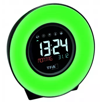 TFA Dostmann 60.2023.02 Quartz Alarm Clock White