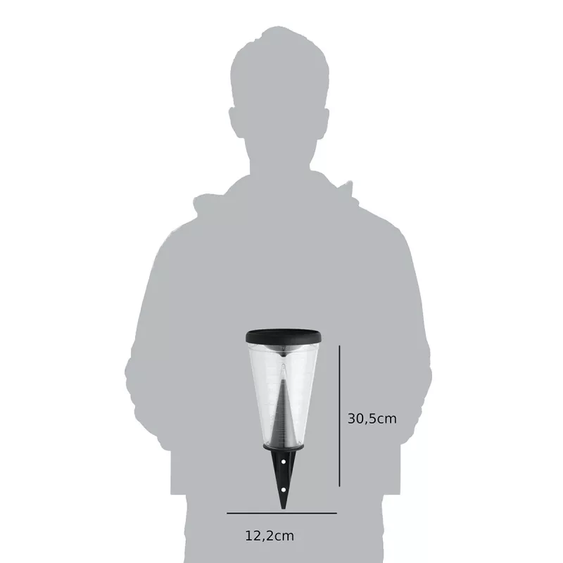 TFA Dostmann 47.1008 regnmätare svart/transparent