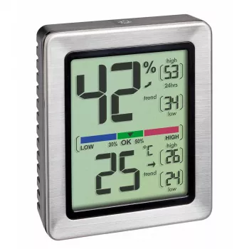 TFA Dostmann EXACTO digital termo-hygrometer silver 30.5047.54.K
