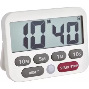 TFA Dostmann digital timer och tidtagarur, vit 38.2038.02
