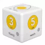 TFA Dostmann Cube Timer digital äggklocka, vit/gul (38.2041.07)