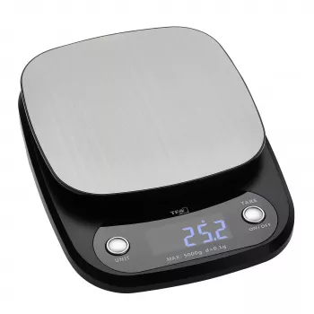 TFA Dostmann APPLE PIE digital köksvåg, 5 kg kapacitet, 1 g upplösning, antracit 50.2005.10