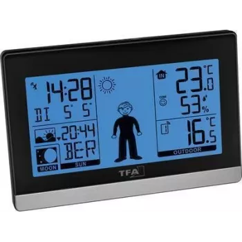 TFA Dostmann Weather Boy trådlös väderstation, svart 35.010832