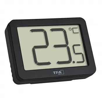 TFA Dostmann digitaltermometer med extern givare, svart (30.1065.01)