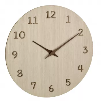 TFA Dostmann 60.3072.01 kvartsväggklocka 298 mm ljust trä