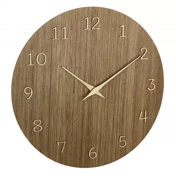 TFA Dostmann 60.3072.23 kvartsväggklocka 298 mm mörkt trä