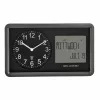 TFA Dostmann 60.3552.01 radioväggklocka svart