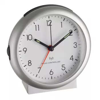TFA Dostmann 98.1036 kvartsväckarklocka silver