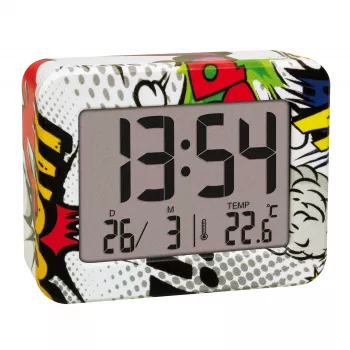 TFA Dostmann 60.2044.40 Quartz Alarm Clock Colourful