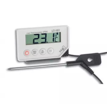 TFA Dostmann 30.1033 digitaltermometer med min/max-minne, vit/silver