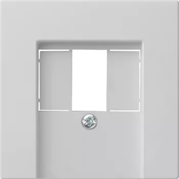 Gira System 55 täckplatta för TAE och USB, grå 0276015