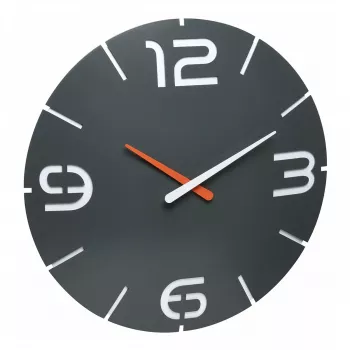 TFA Dostmann design radioväggklocka Contour, svart/vit (60.3536.10)