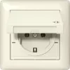 Gira 415701 SCHUKO Socket Outlet with Hinged Lid, IP44, Pure White