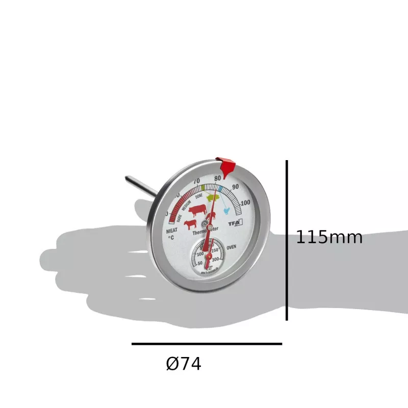 TFA Dostmann analog stek-/ugnstermometer 14.1027