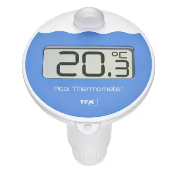 TFA Dostmann 30.3238.06 trådlös poolsensor, 868 MHz, flytande vattentemperatursensor för pooltermometrar och väderstationer