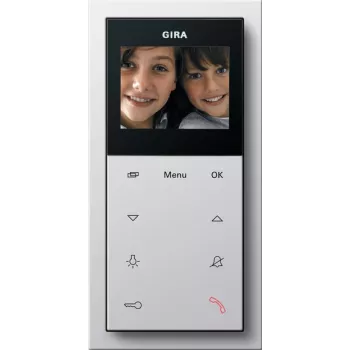 Gira 1239112 videoinnerstation AP Plus, utanpåliggande, renvit