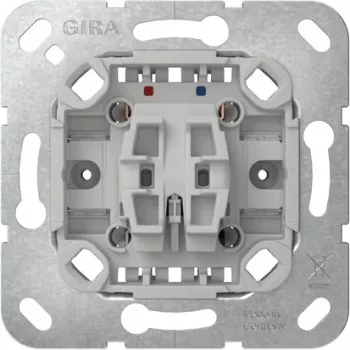 GIRA 387000 vippknapp-insats med nolledarklämma, 1x NO, 250 V, 10 A, utan klor