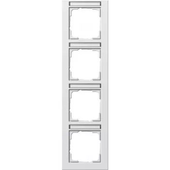 GIRA 111429 täckram 1-fack ren vit glansig System 55