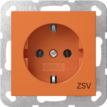 Gira 4188109 SCHUKO ZSV uttag System 55 orange