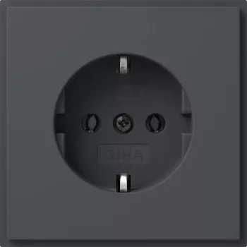 Gira TX_44 SCHUKO uttagsinsats antracit 418867