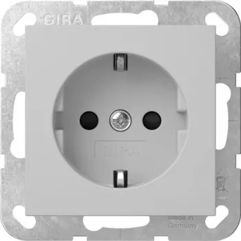Gira SCHUKO uttag med LED-orienteringsljus renvit 4755015