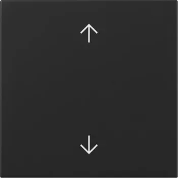 GIRA vippa med pilsymboler upp/ner, svart matt, System 55 3616005