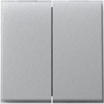Gira TX44 2-fack vipptäckning, aluminium 329565