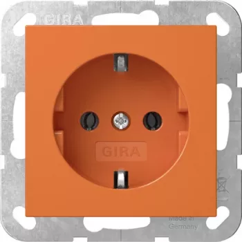 Gira SCHUKO uttag System 55 orange 4455109