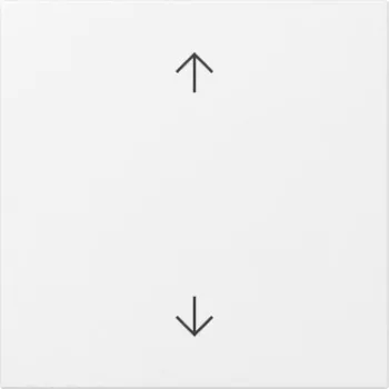 GIRA vippa med pilar, System 55, renvit glansig 361603