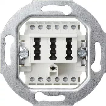 GIRA 003202 TAE-anslutningsdosa insats, 2x6/6 NFF, renvit